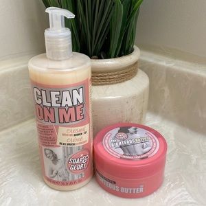 Soap and glory body wash and body butter